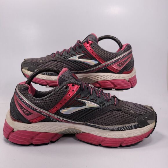Brooks Glycerin 10 Athletic Lace Up Shoe Womens Size 8.5 1201121B761 Gray Pink - Picture 1 of 9